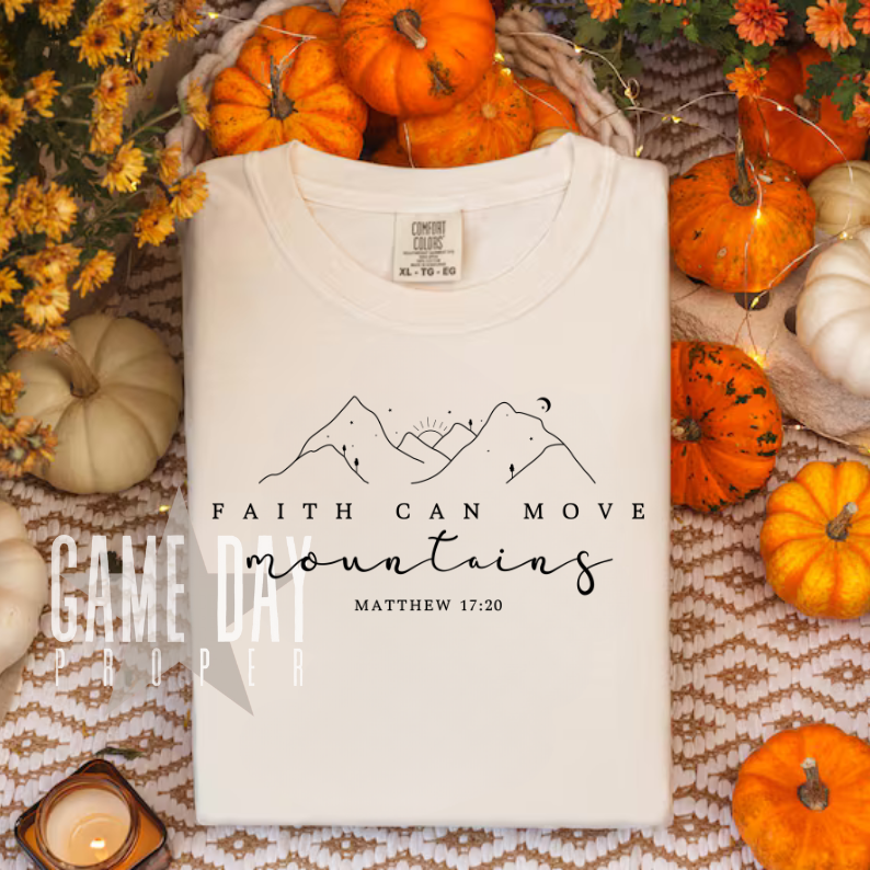 Comfort Colors Faith Can Move Mountains: Espresso
