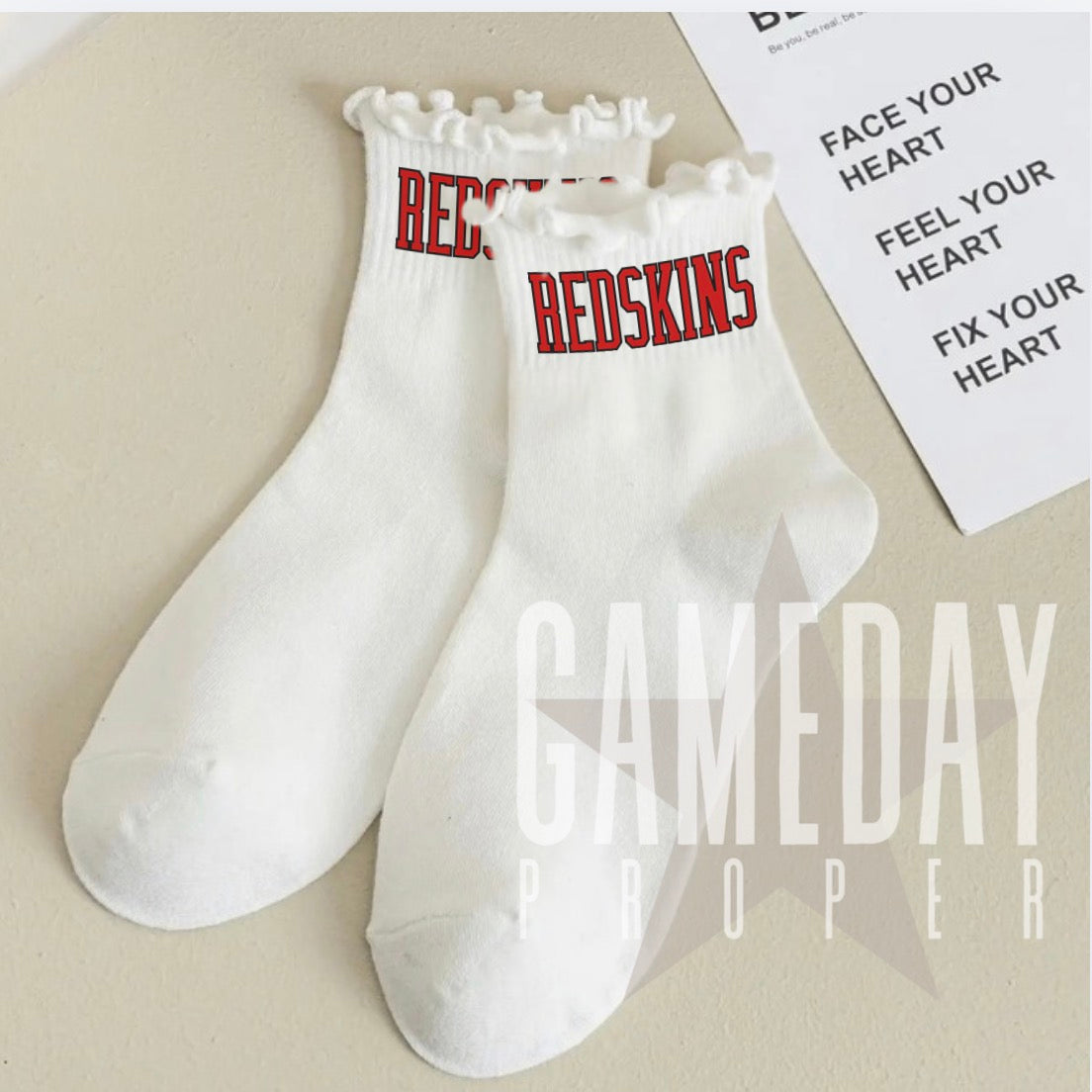Ruffle Hem Team Socks