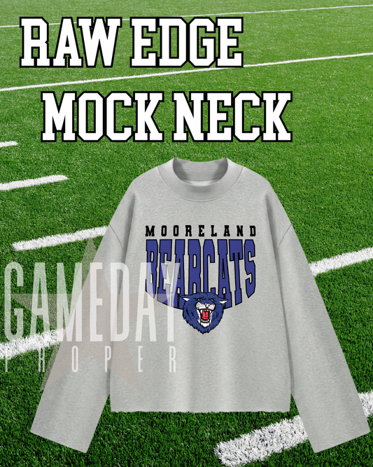 Raw Hem Mock Neck *CUSTOM*