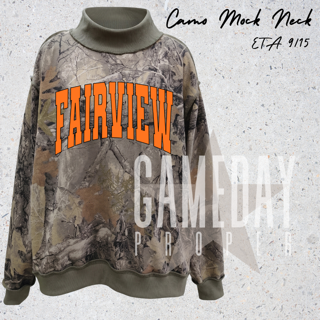 CUSTOM OVERSIZED MOCK NECK CREW