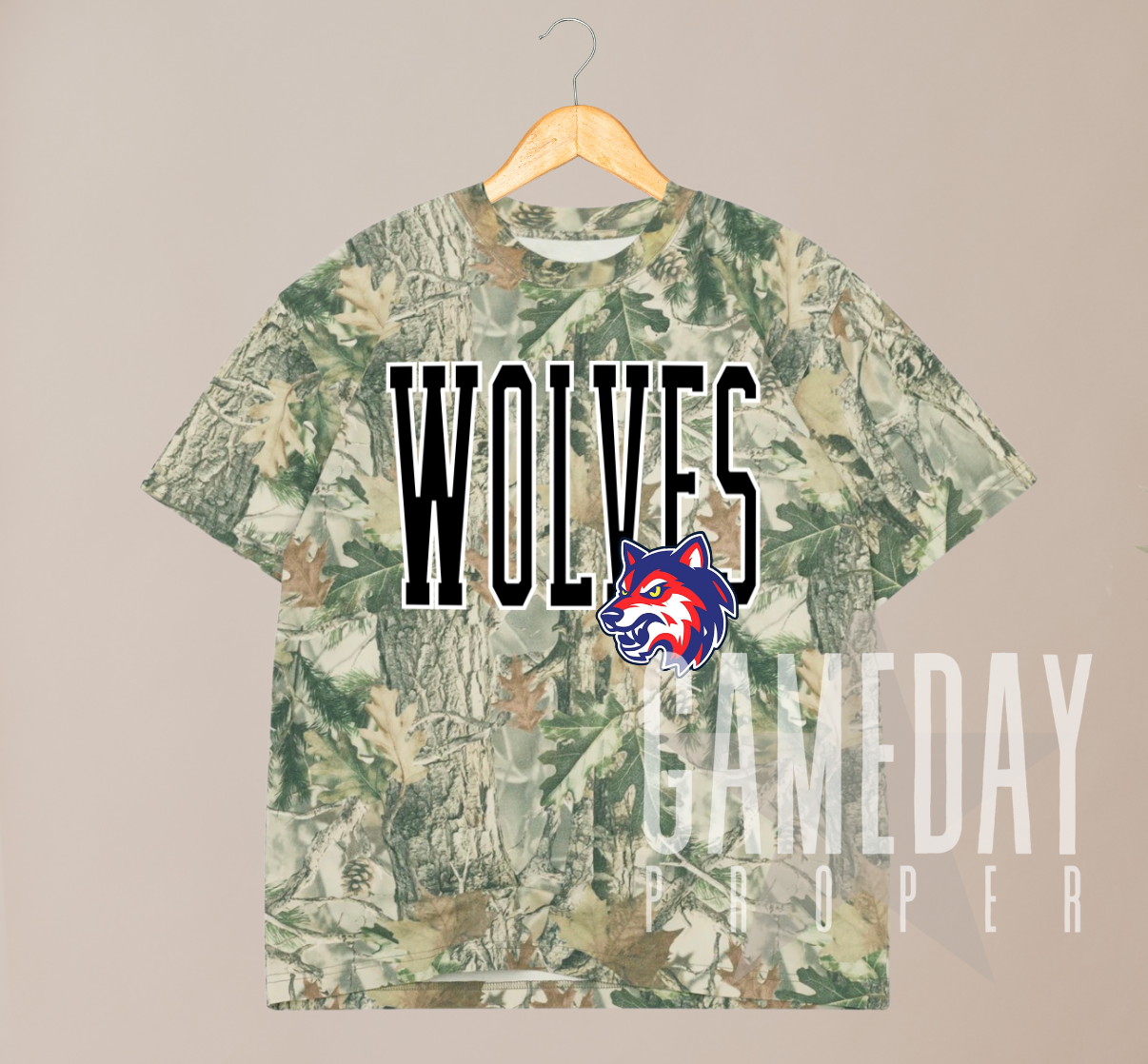 LUXE Leo + Camo Tee CUSTOM