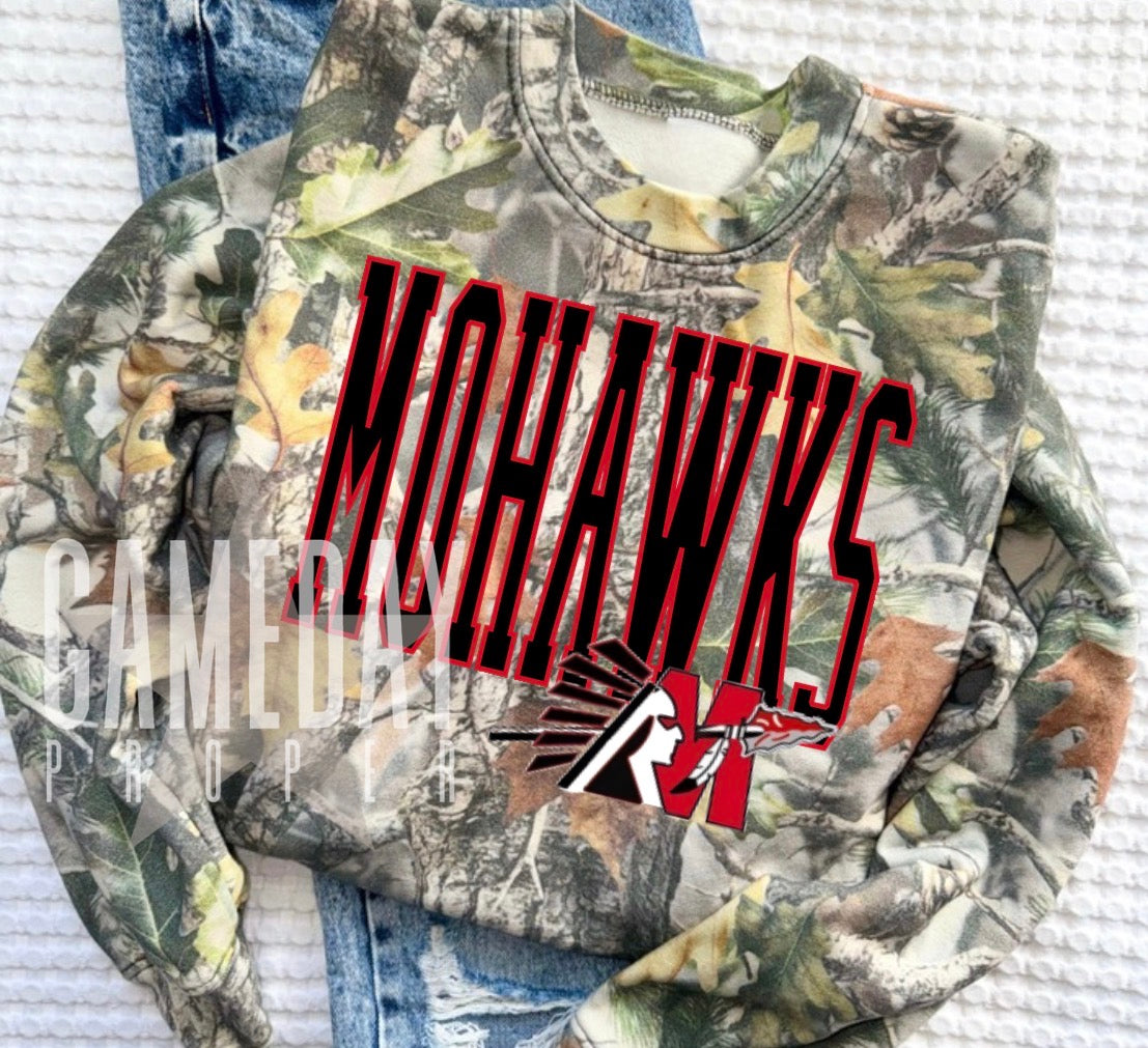 CUSTOM Leopard/Camo Luxe Crewneck