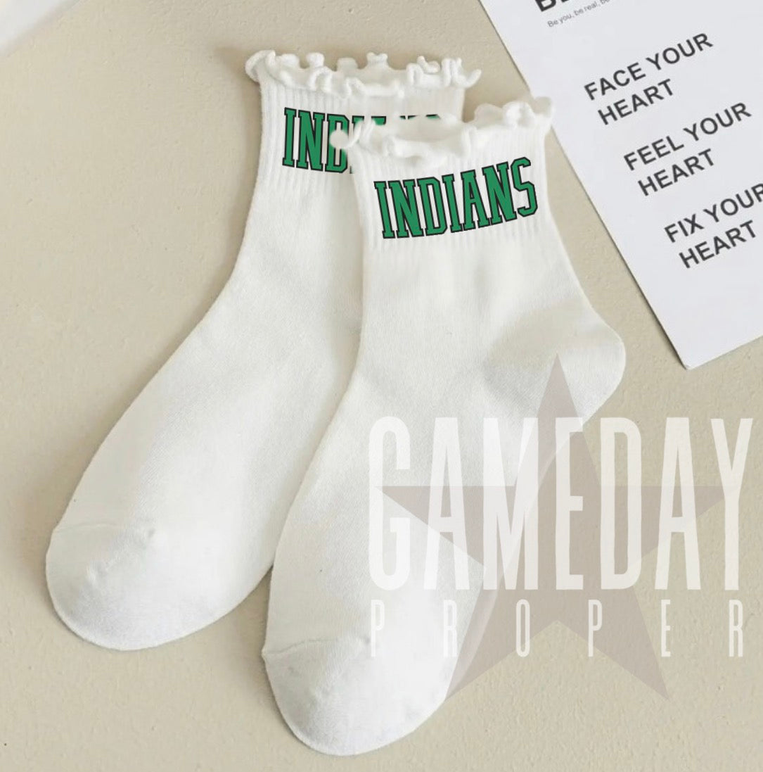 Ruffle Hem Team Socks