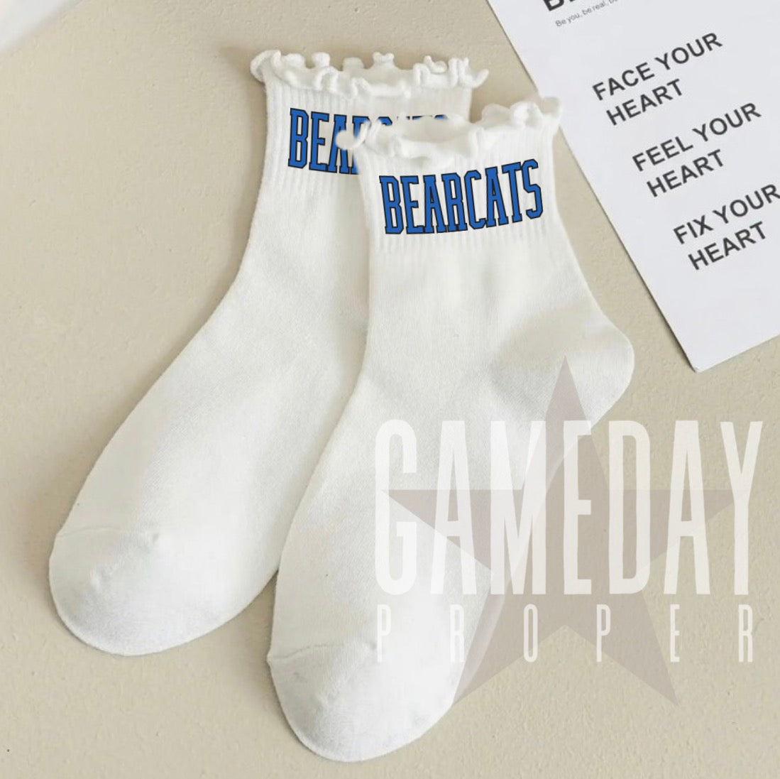 Ruffle Hem Team Socks