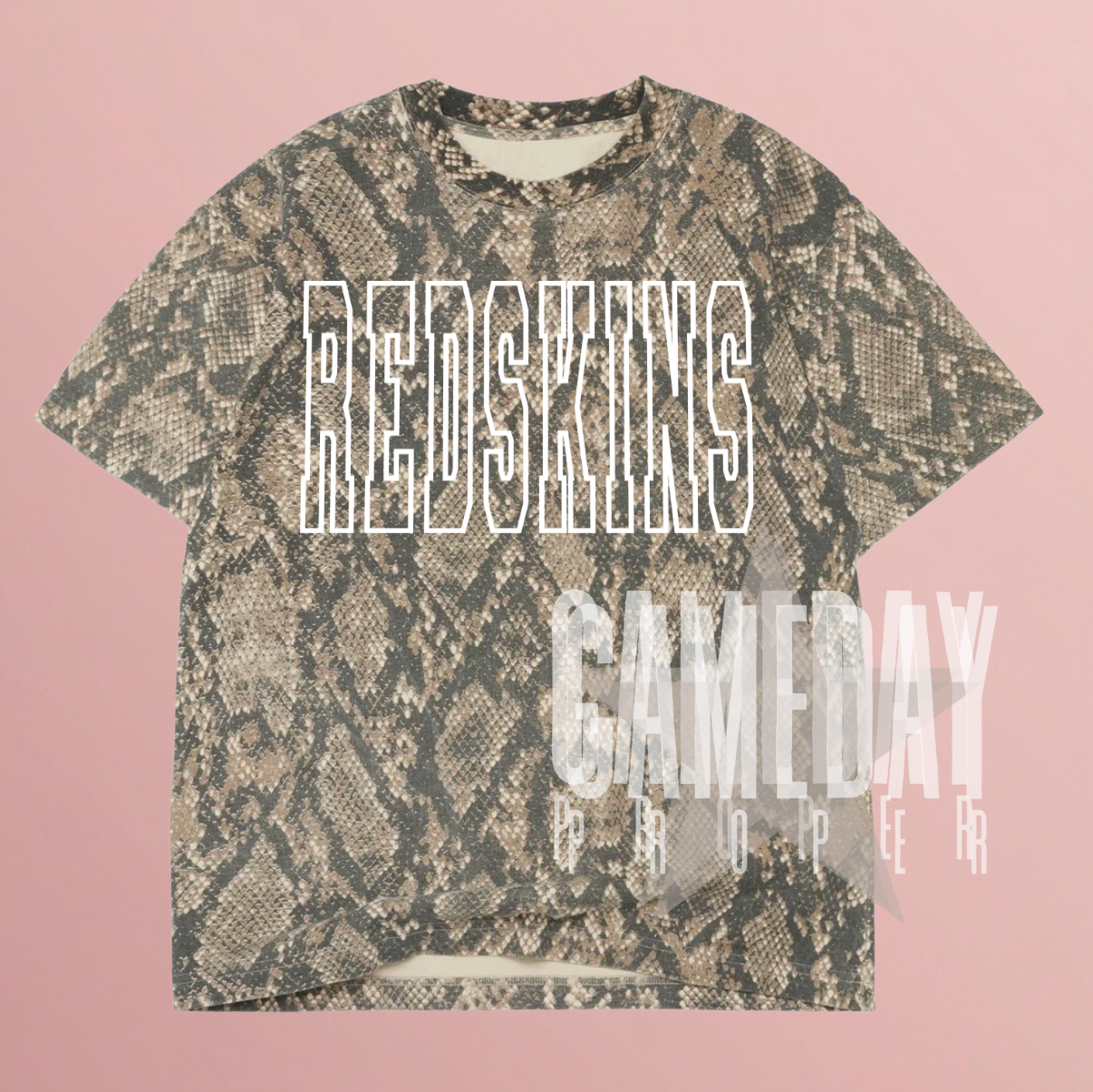 LUXE Animal Print + Camo Custom Oversized Tee