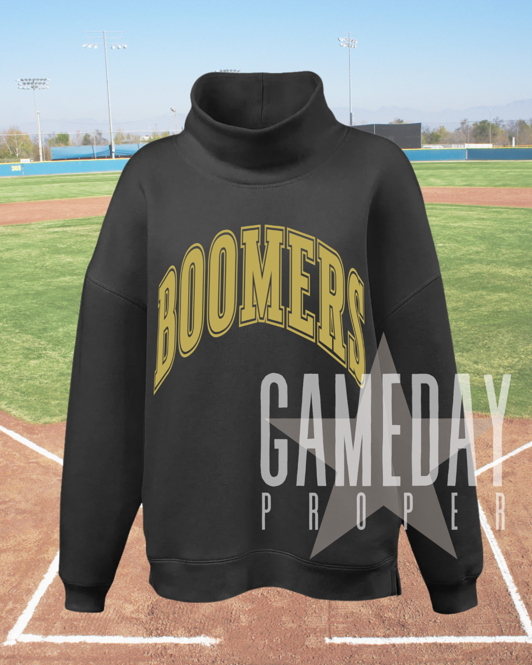 Black Mock-neck CUSTOM